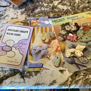 Three books 2, McCall fabric crafts, one jewelry craft, making easy